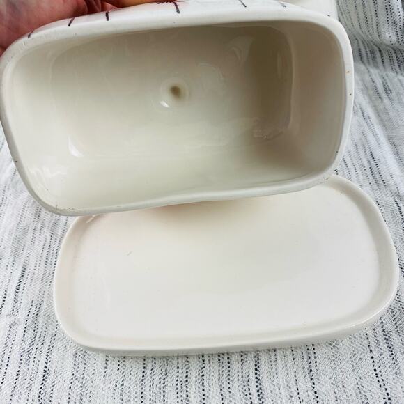 Rae Dunn Artisan Collection Magenta Ceramic‎ Home Floral Sugar, Creamer, Butter - Picture 6 of 8